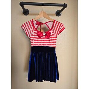 Costume Gallery red, white and blue dance costume child size large